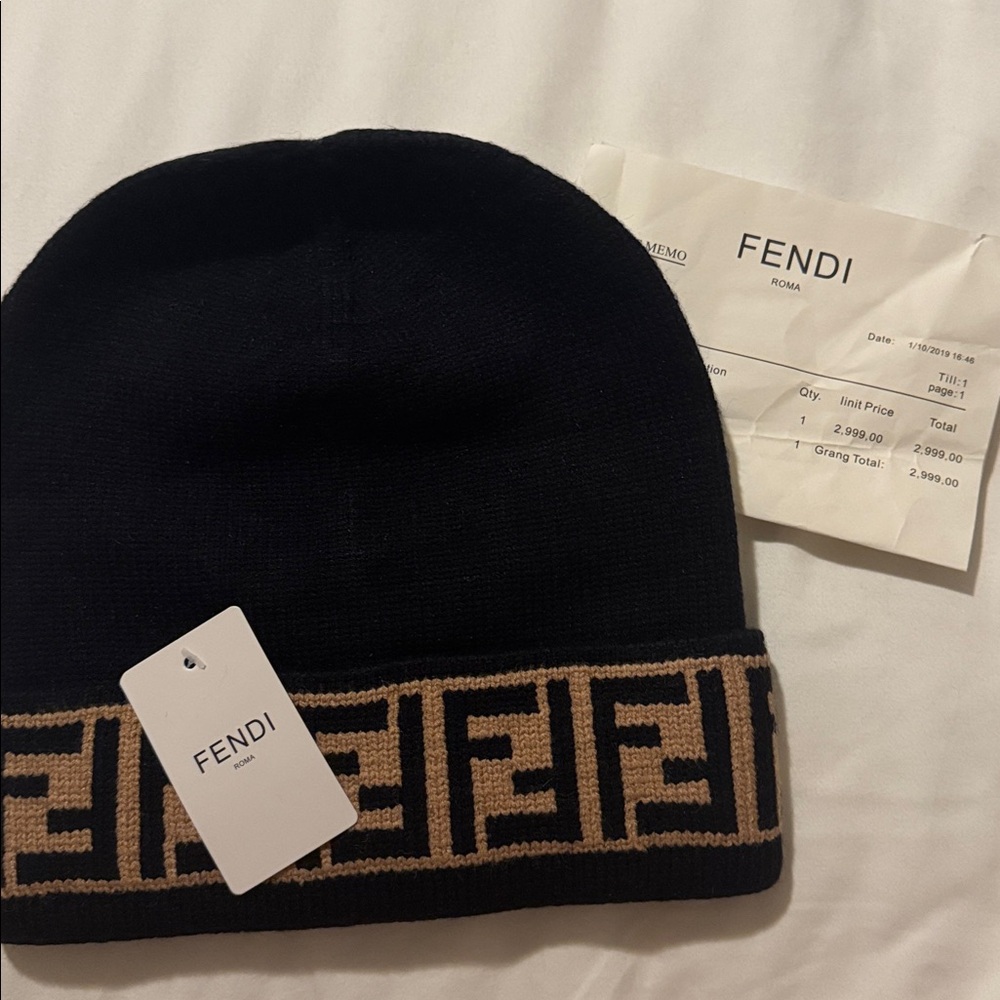 Fendi Designer Beanie - Picture 2 of 2